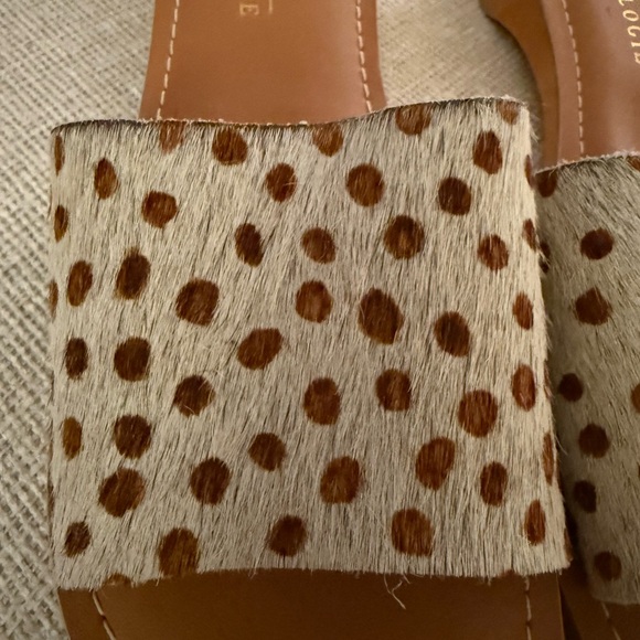 New Anthropologie Brown Polka Dot Women's Sandals 10 - Picture 3 of 6